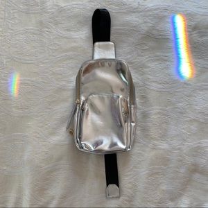 WORN ONCE Metallic Sling Bag